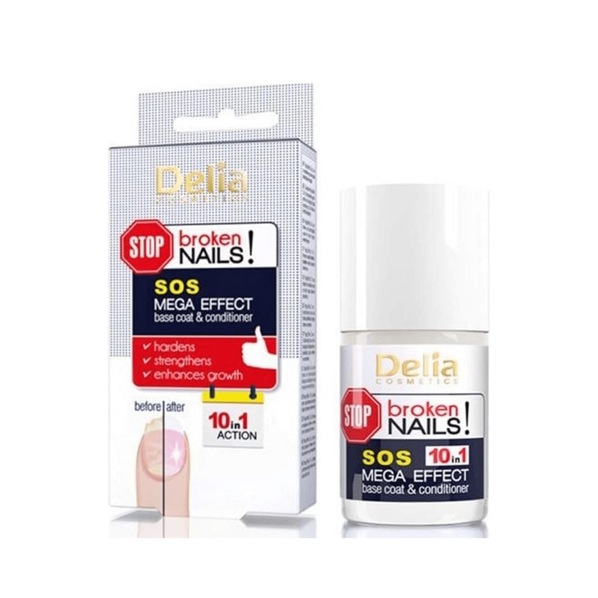 Broken Nails Base Coat بلسم للاظافر11 مل - Delia Cosmetics