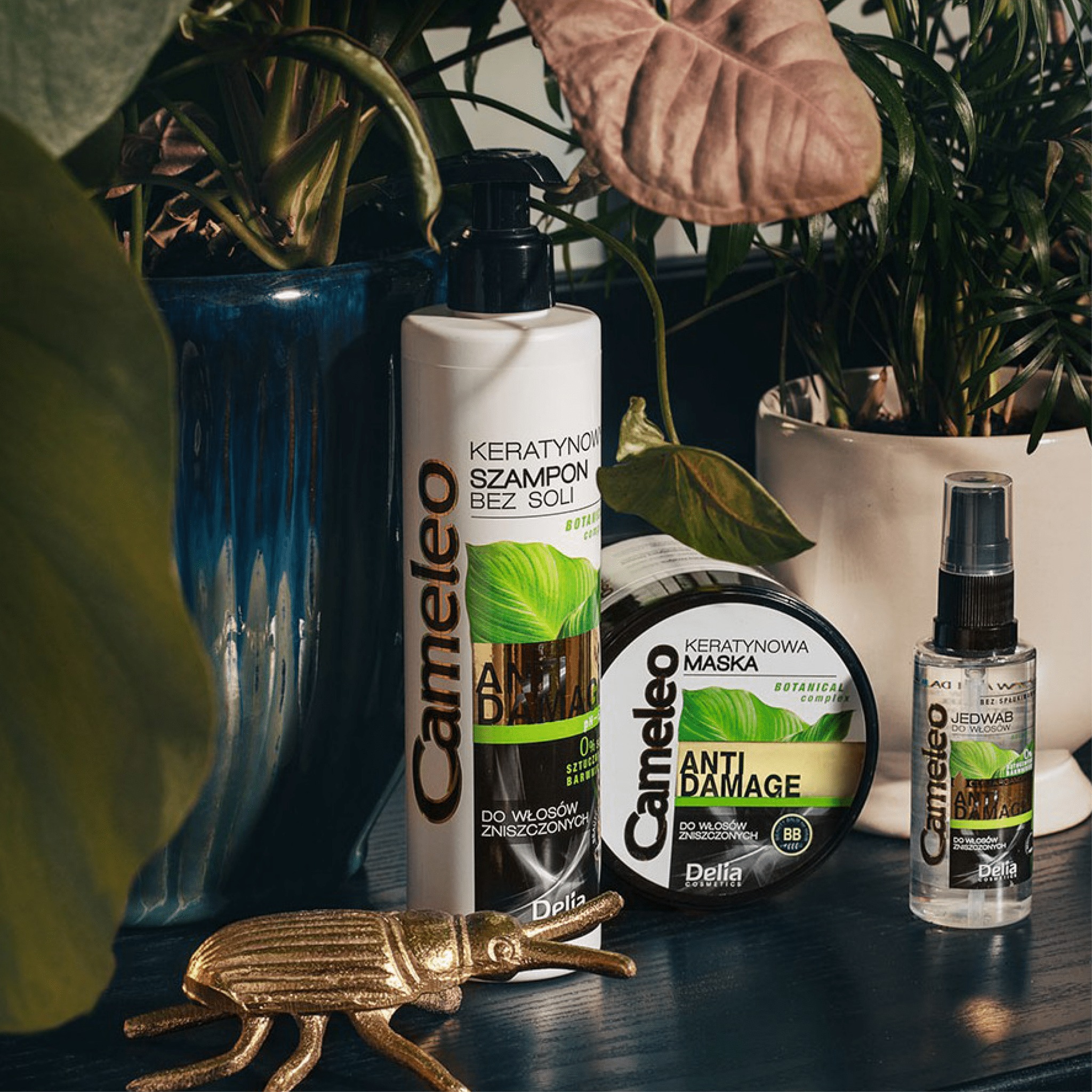 CAMELEO ANTI - DAMAGE سيروم المضاد للتلف بزيت الأرجان وعناية إضافية بالشعر الخشن والهش 55 مل - Delia Cosmetics
