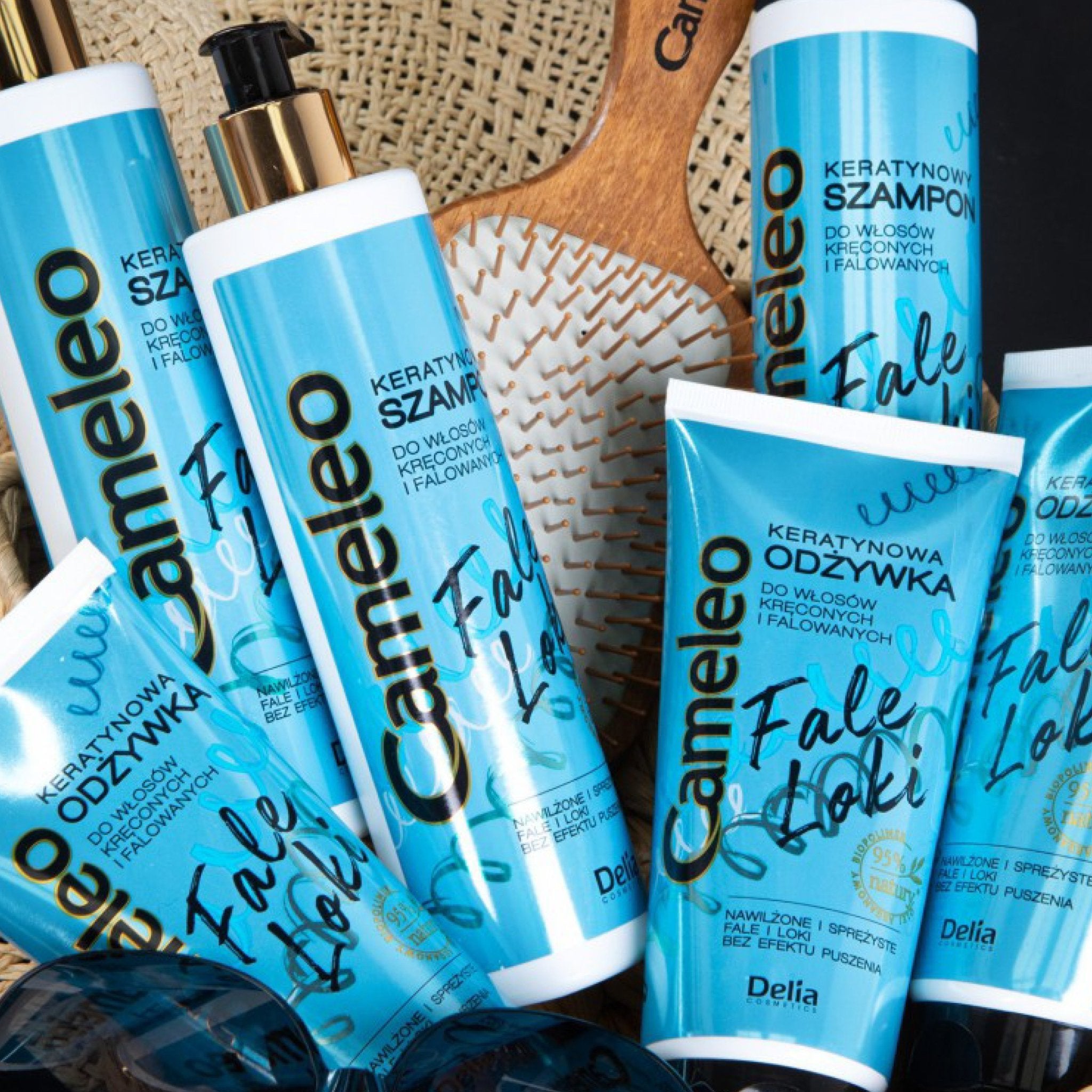 CAMELEO شامبو بالكيراتين للشعر المجعد والمموج 250 مل - Delia Cosmetics