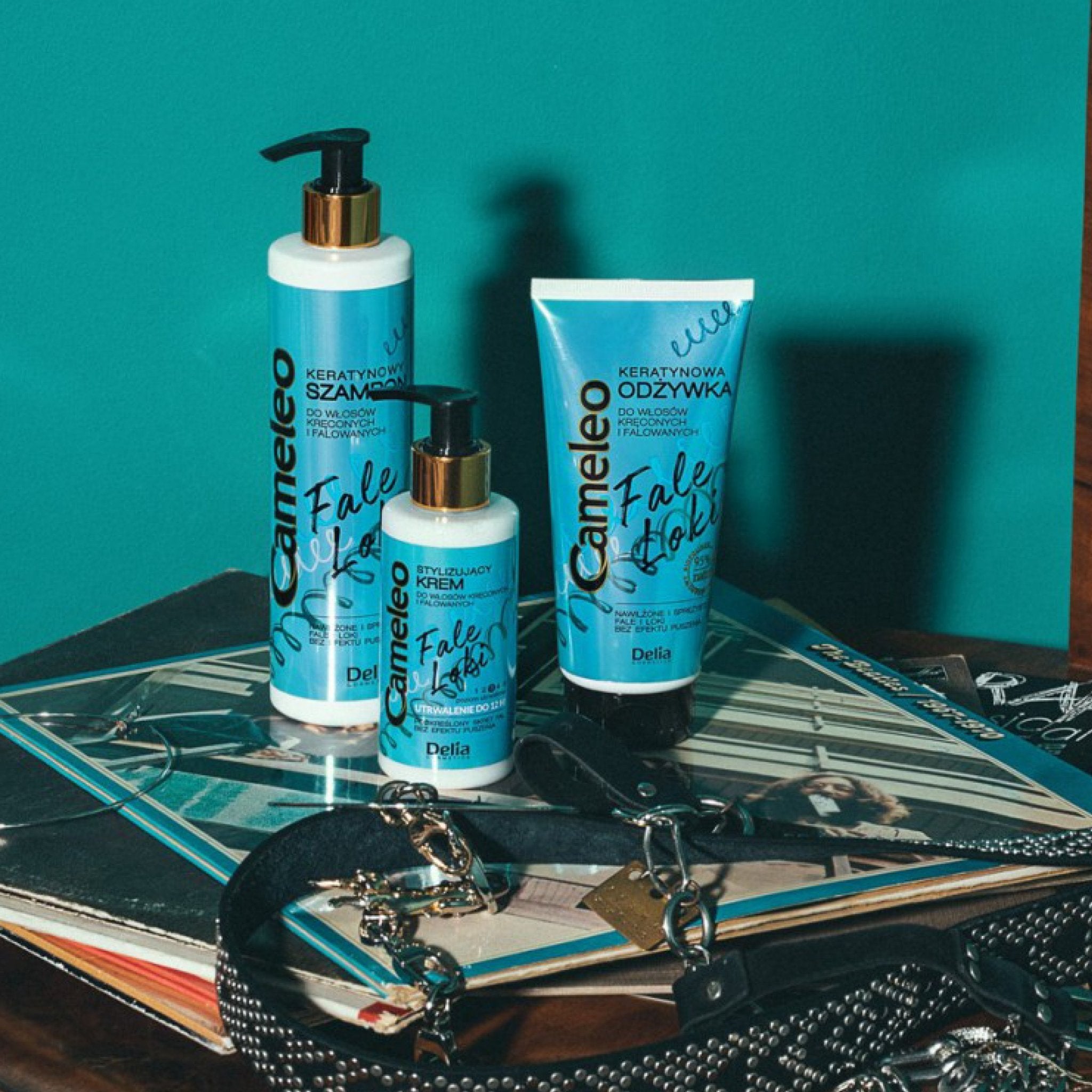 CAMELEO شامبو بالكيراتين للشعر المجعد والمموج 250 مل - Delia Cosmetics