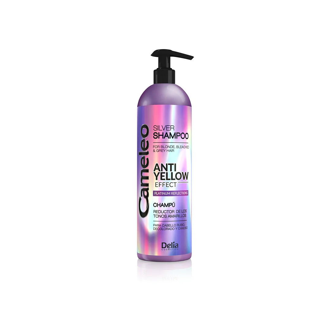 CAMELEO SILVER شامبو سيلفر للشعر الأشقر والمبيض والرمادي مضاد للتأثير الأصفر 500 مل - Delia Cosmetics
