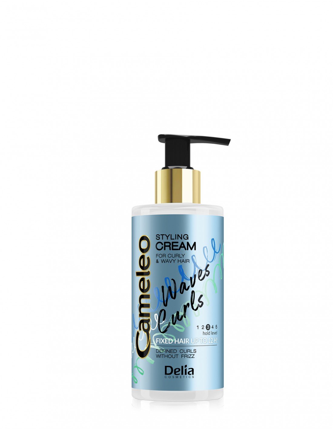 CAMELEO - Waves & Curls - Hair styling cream 150ml - Delia Cosmetics