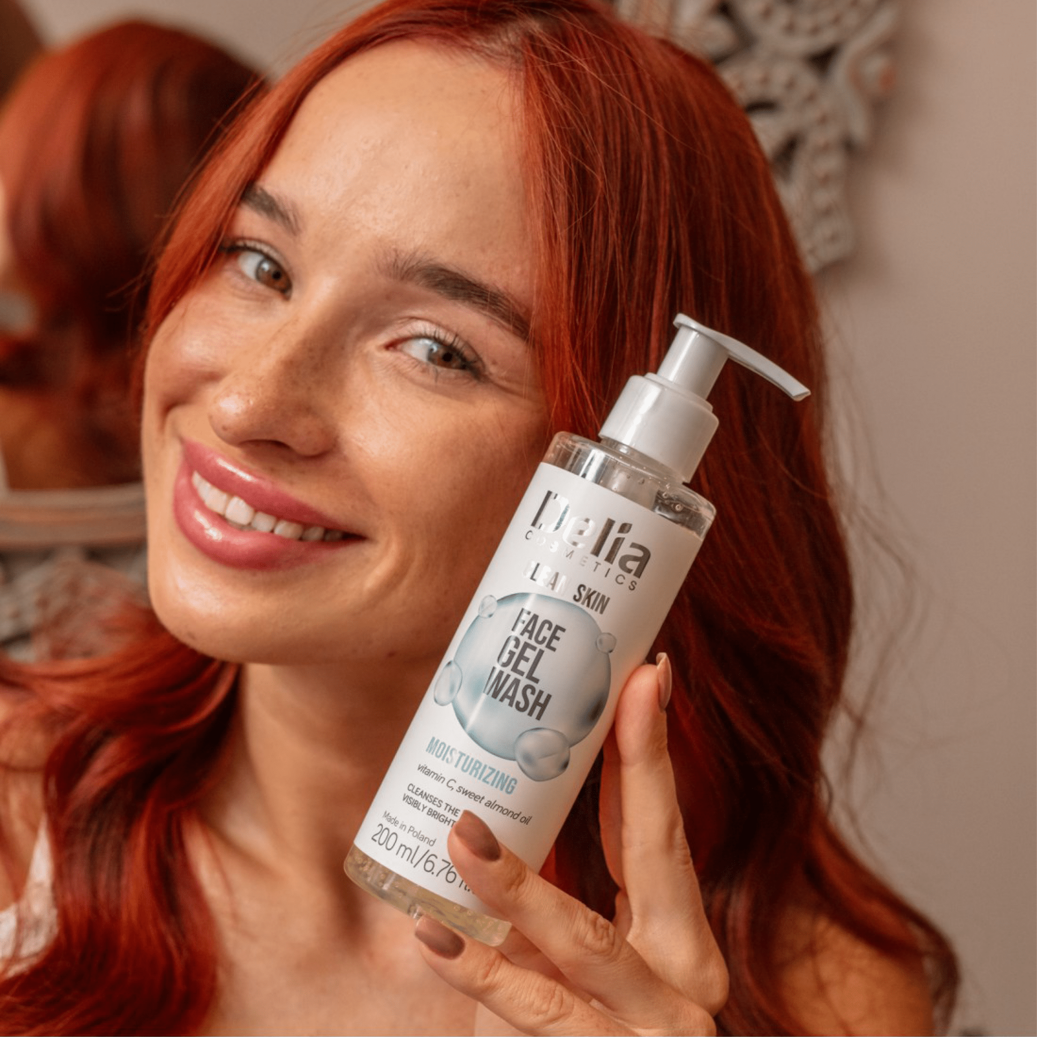 Clean Skin غسول جل مرطب للوجه 200 مل - Delia Cosmetics