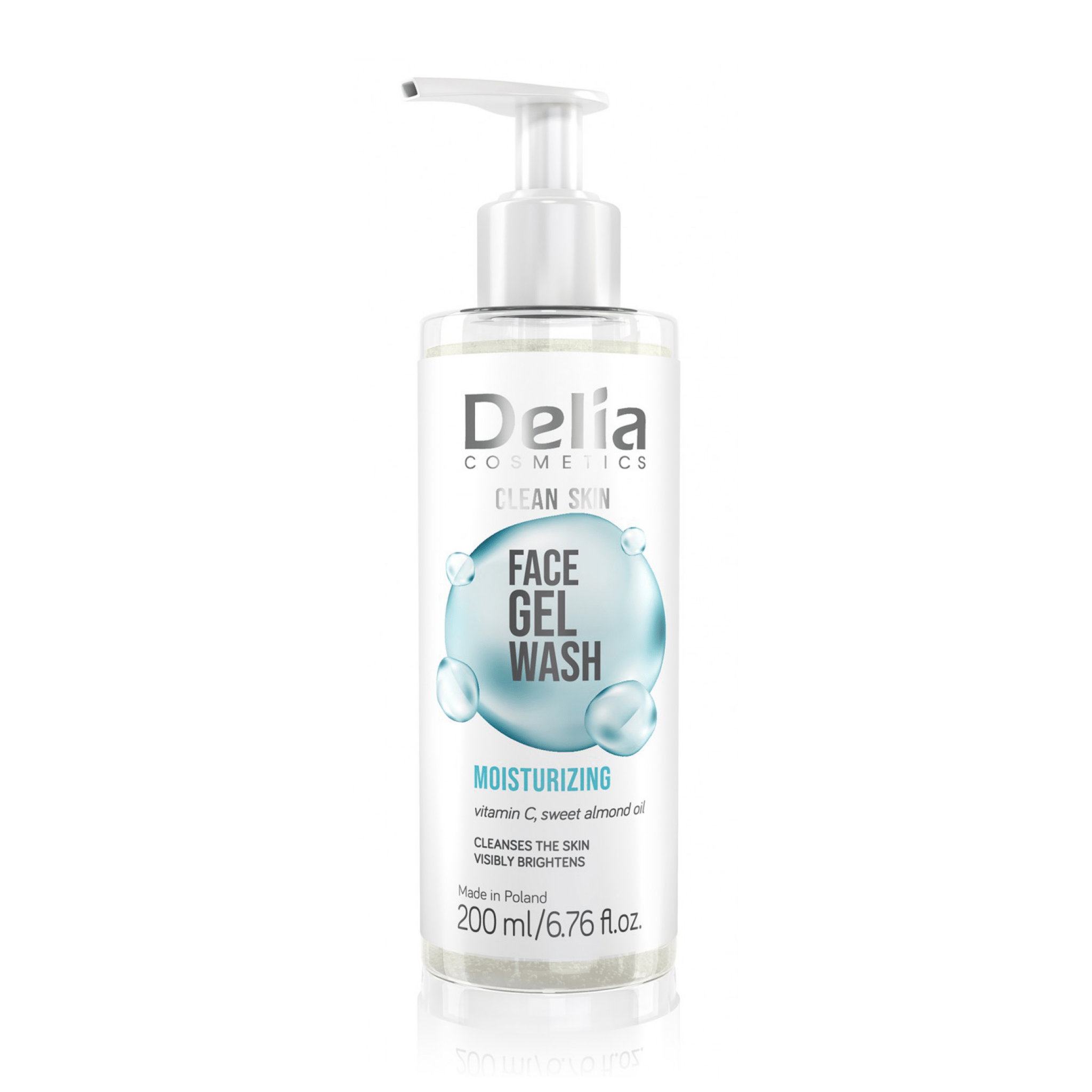 Clean Skin غسول جل مرطب للوجه 200 مل - Delia Cosmetics