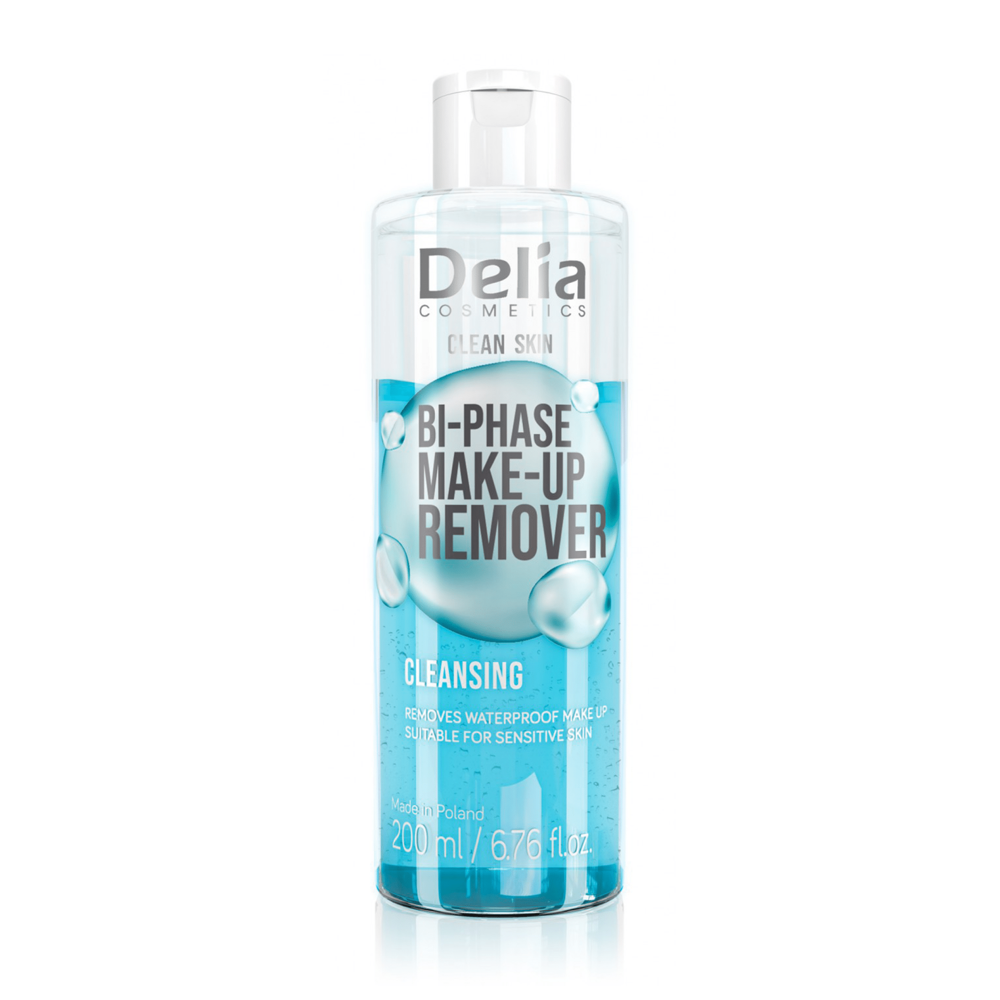 Clean Skin مزيل مكياج منظف ثنائي المرحلة 200 مل - Delia Cosmetics