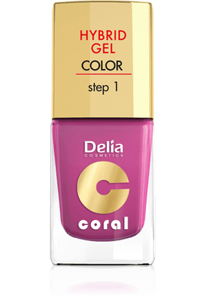 Coral Hybrid Gel 01 red 11ml - Delia Cosmetics