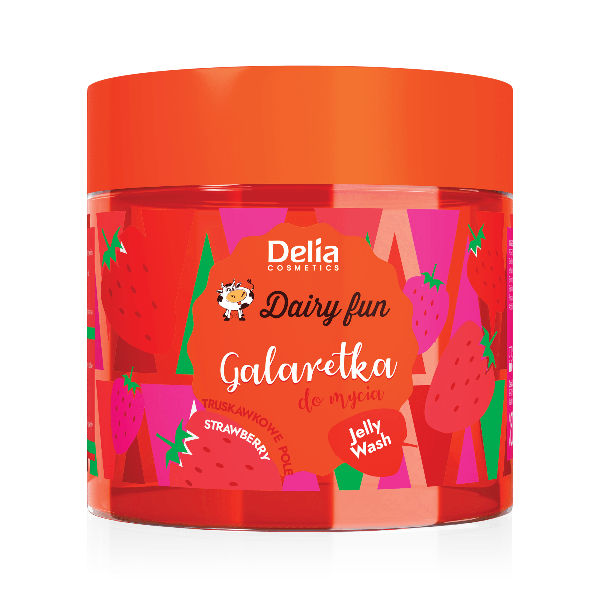 DAIRY FUN غسول جيلي بالفراولة 350 جم - Delia Cosmetics
