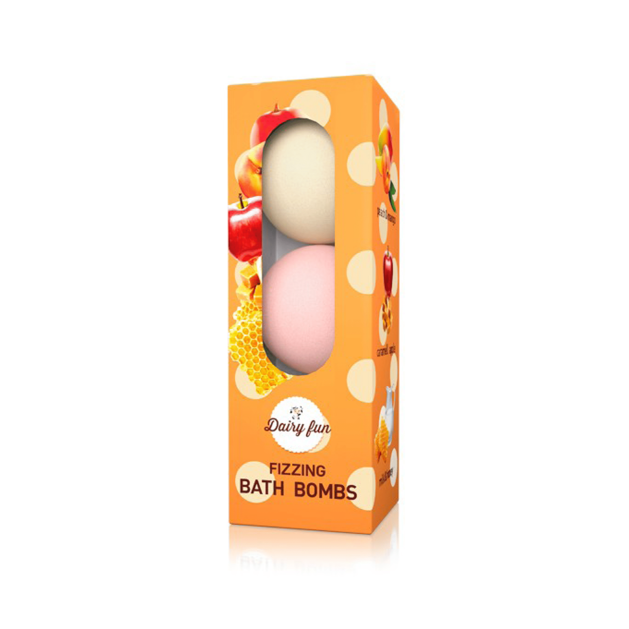 DAIRY FUN كرات الاستحمام الفوارة 3*100 جرام - Delia Cosmetics