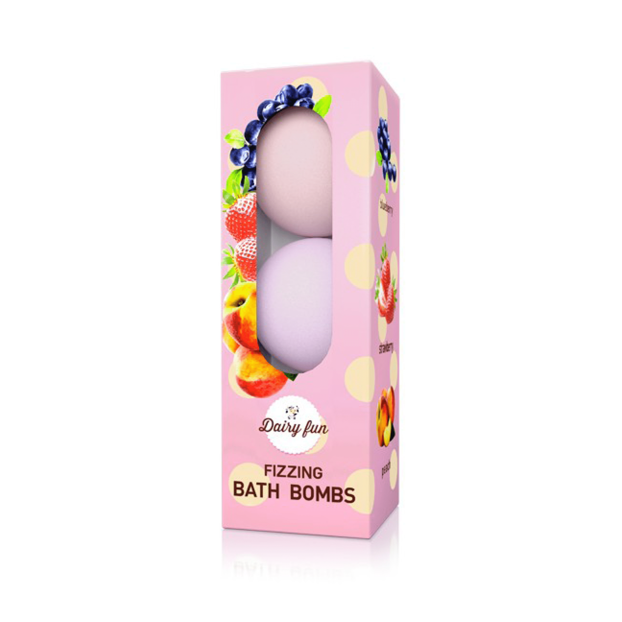 DAIRY FUN كرات الاستحمام الفوارة 3*100 جرام - Delia Cosmetics