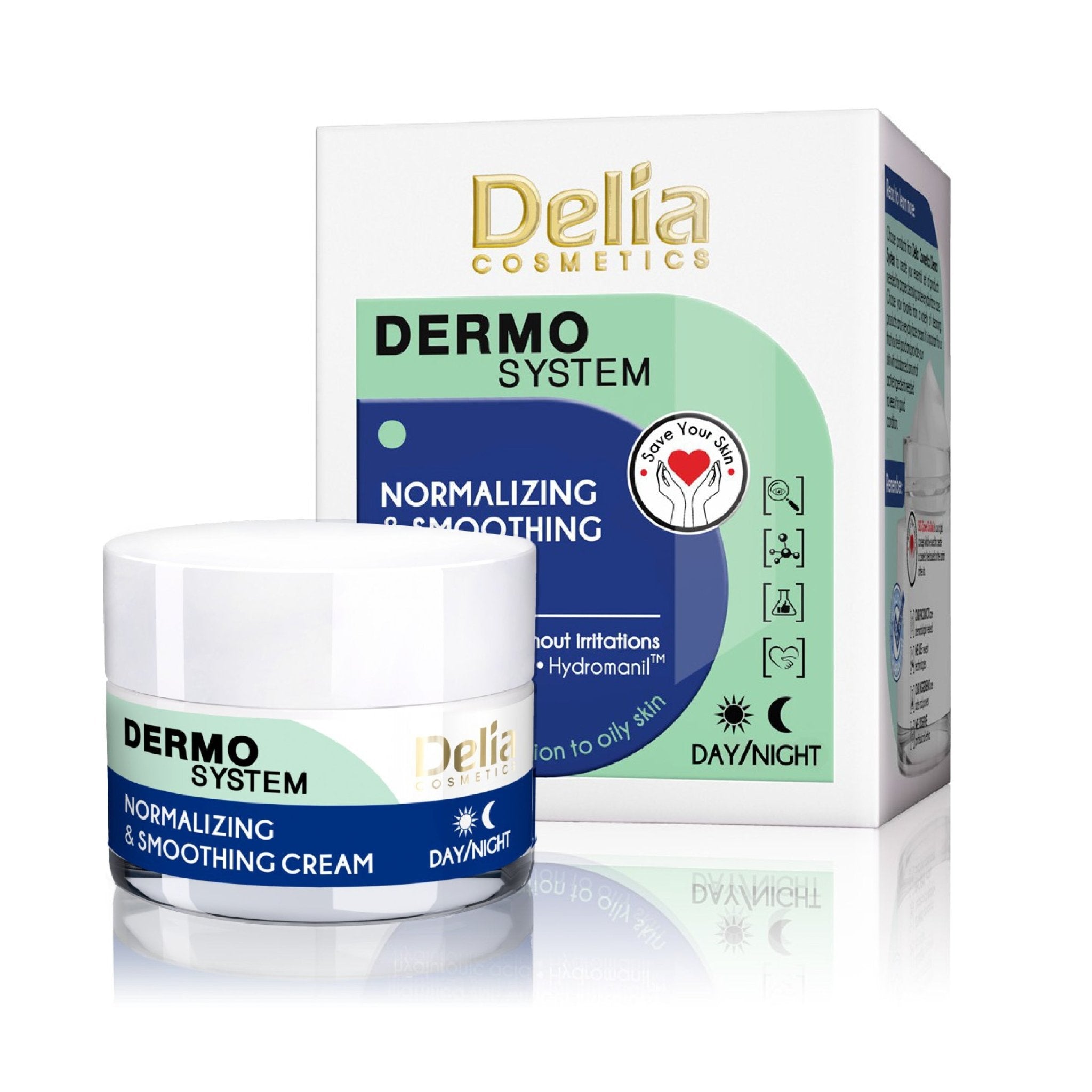 DERMO SYSTEM مرطب وجه 50مل - Delia Cosmetics