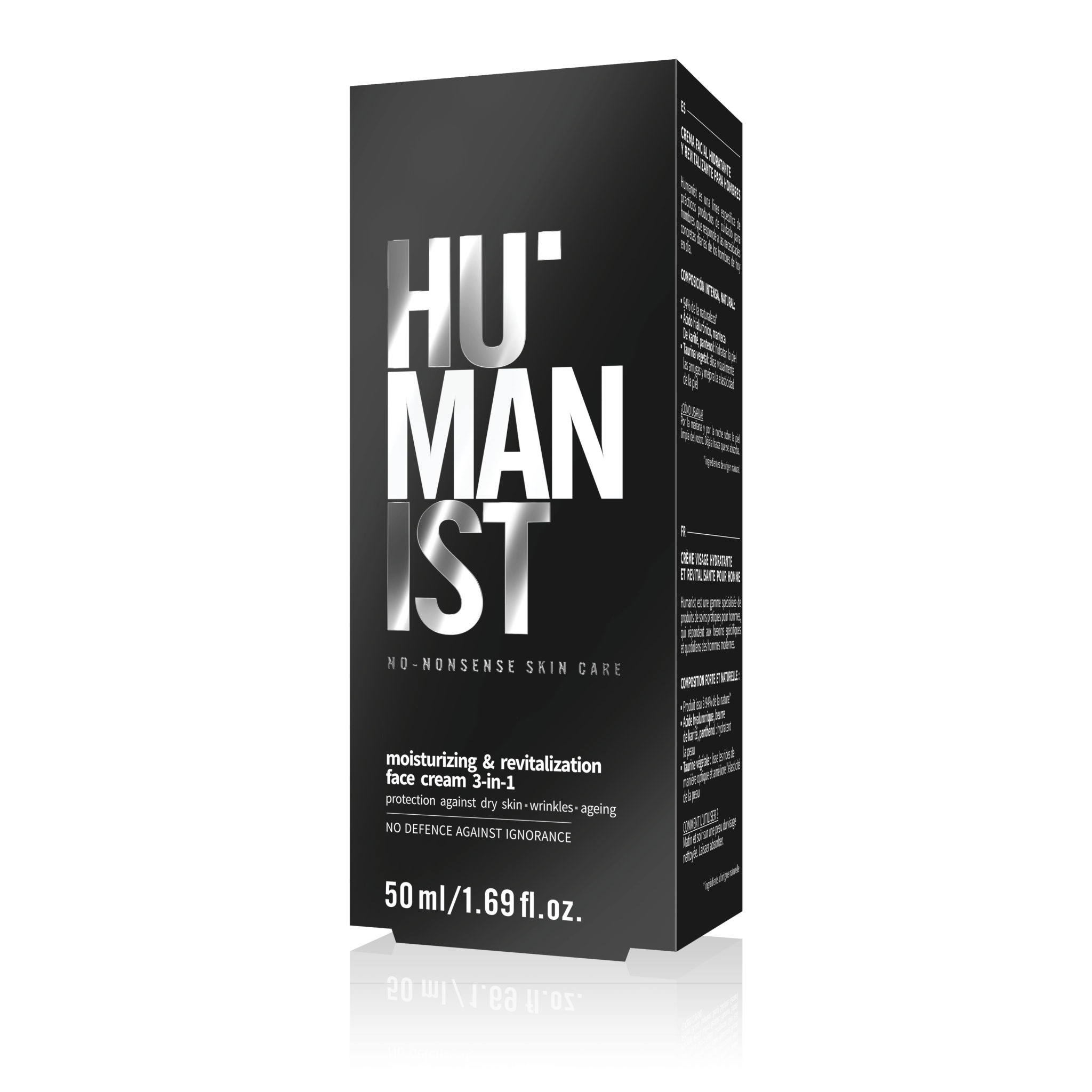 HUMANIST كريم ترطيب وتنشيط الوجه 3 في 1 50 مل - Delia Cosmetics