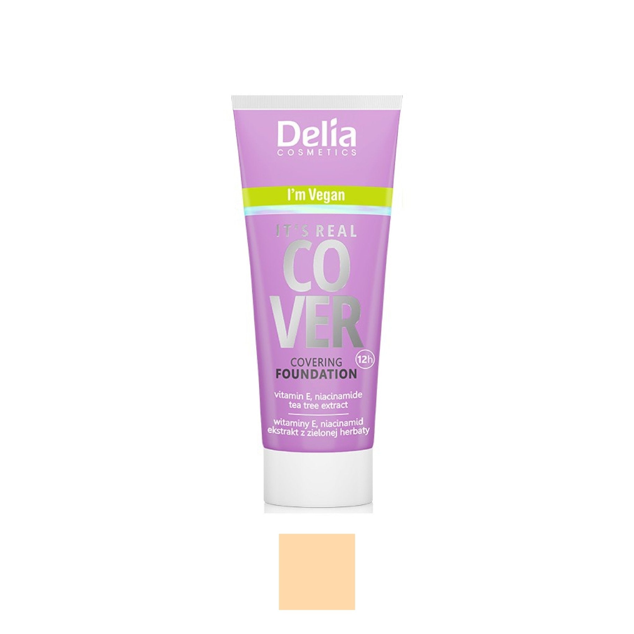 ITS REAL COVER فاونديشن مع تغطية كاملة - Delia Cosmetics