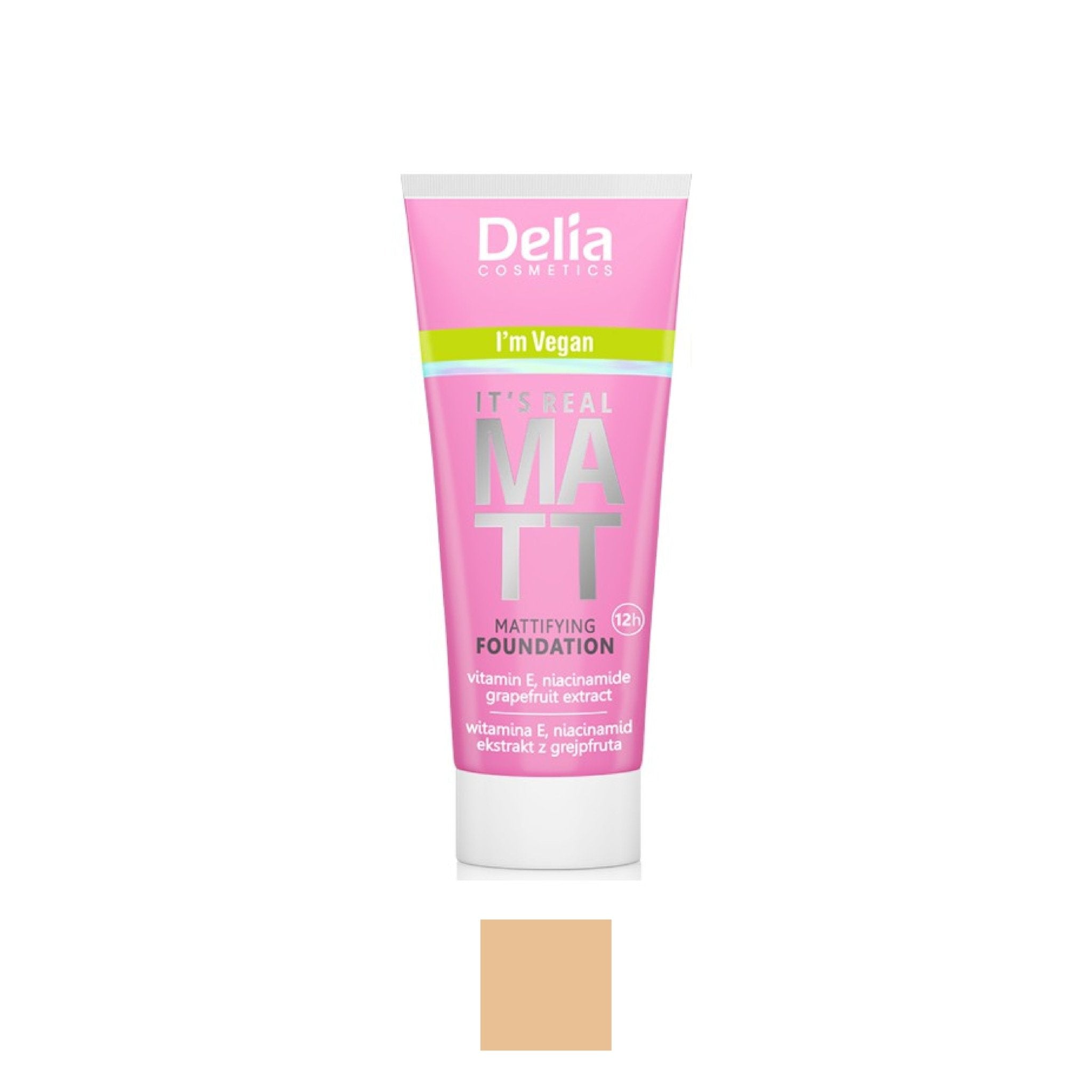ITS REAL MATT فاونديشن مزيل للمعان البشرة 30 مل - Delia Cosmetics