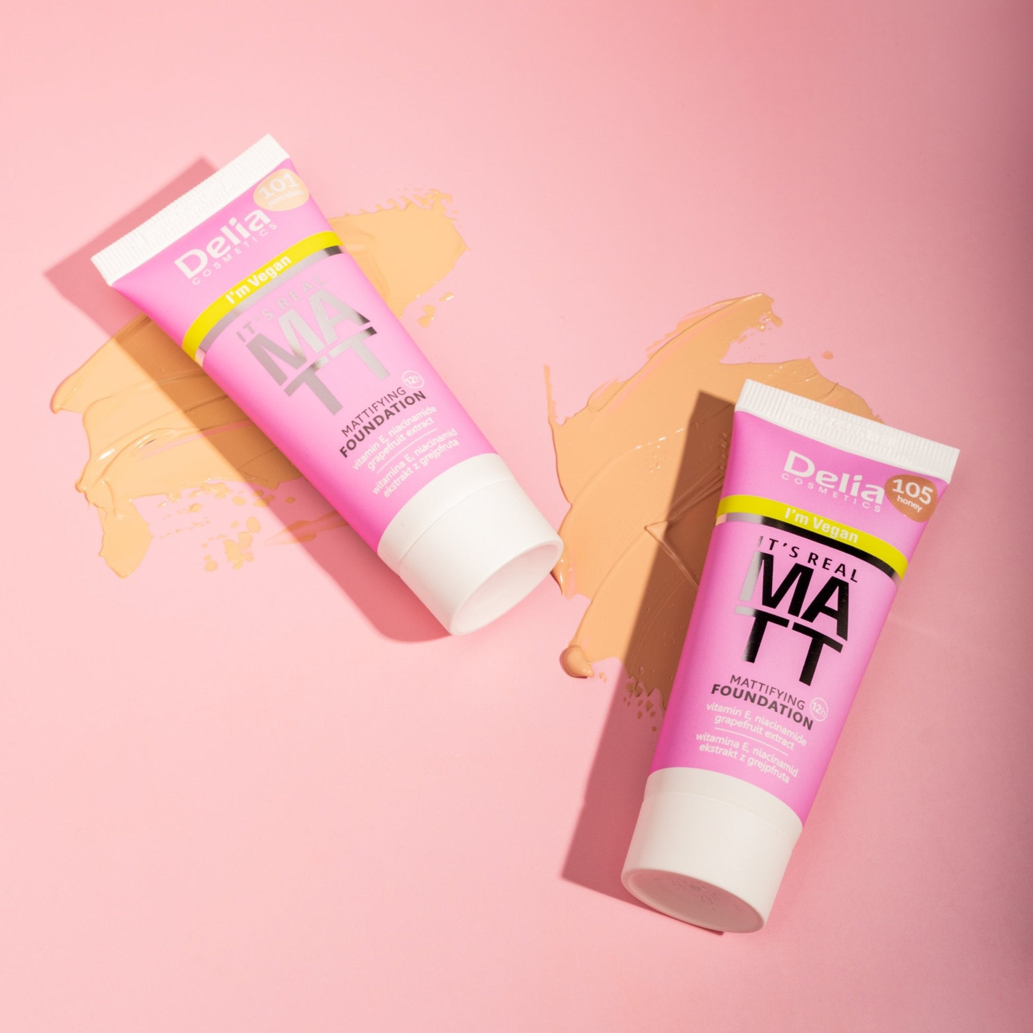 ITS REAL MATT فاونديشن مزيل للمعان البشرة 30 مل - Delia Cosmetics