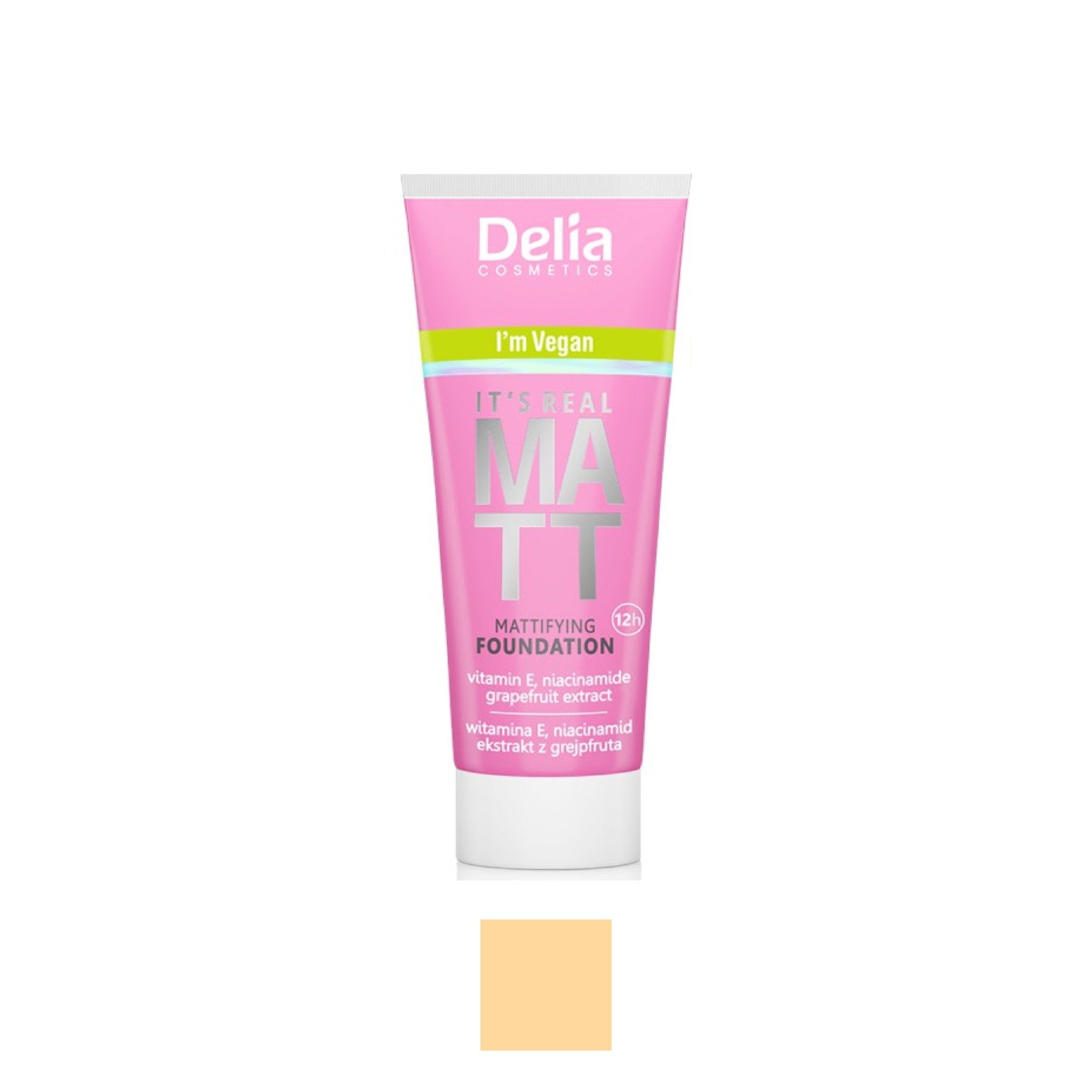 ITS REAL MATT فاونديشن مزيل للمعان البشرة 30 مل - Delia Cosmetics