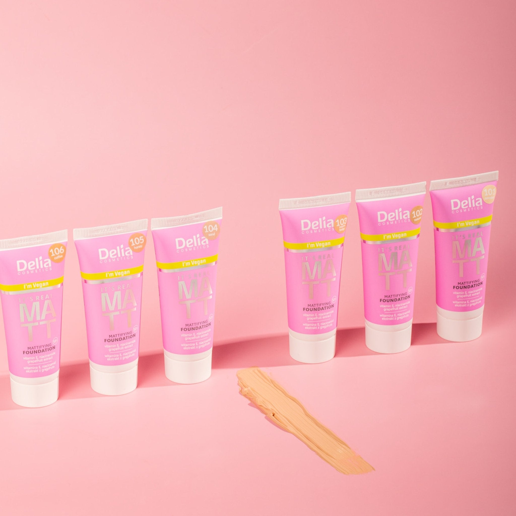 ITS REAL MATT فاونديشن مزيل للمعان البشرة 30 مل - Delia Cosmetics