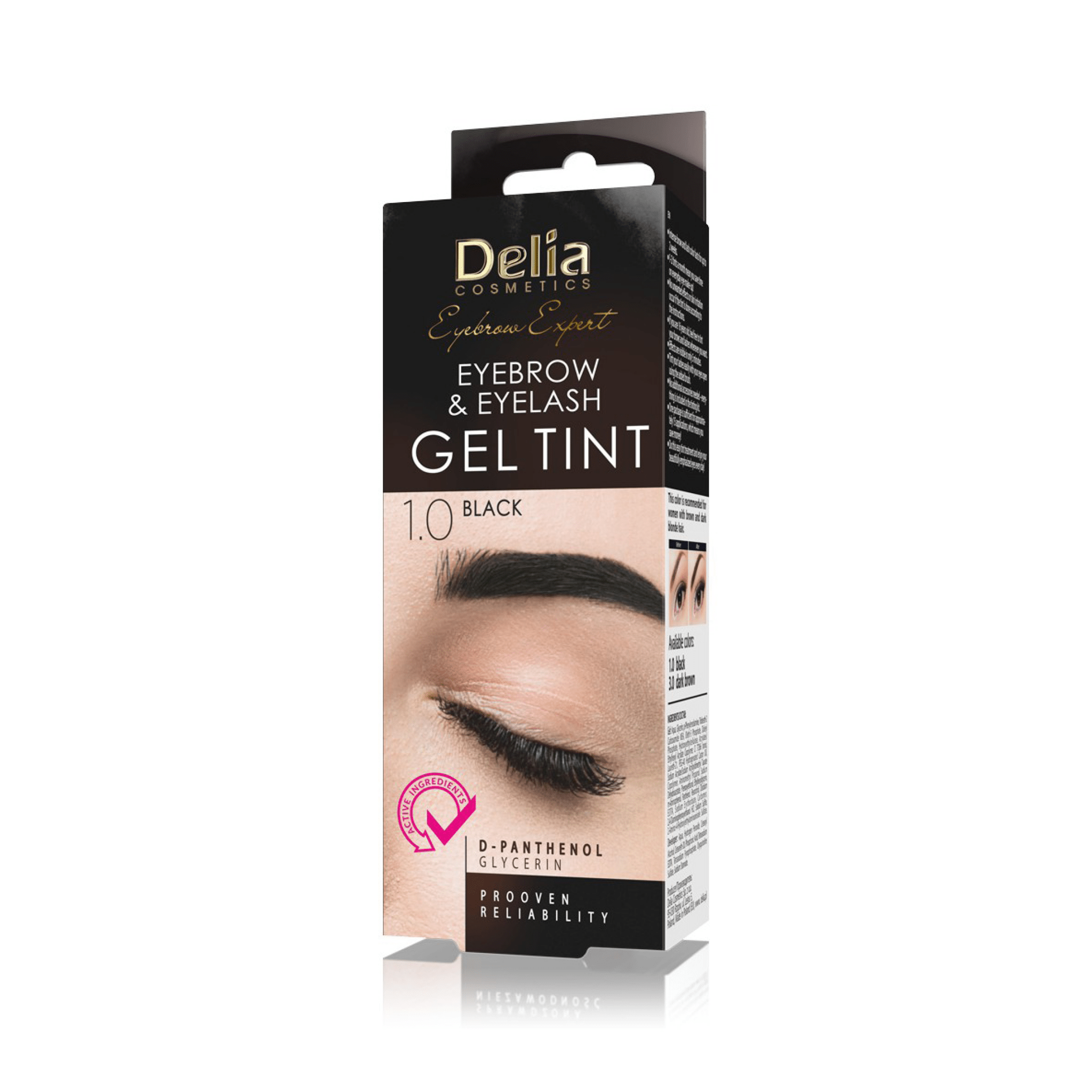 جل ملون للحواجب والرموش 3.0 بني داكن 15 مل - Delia Cosmetics