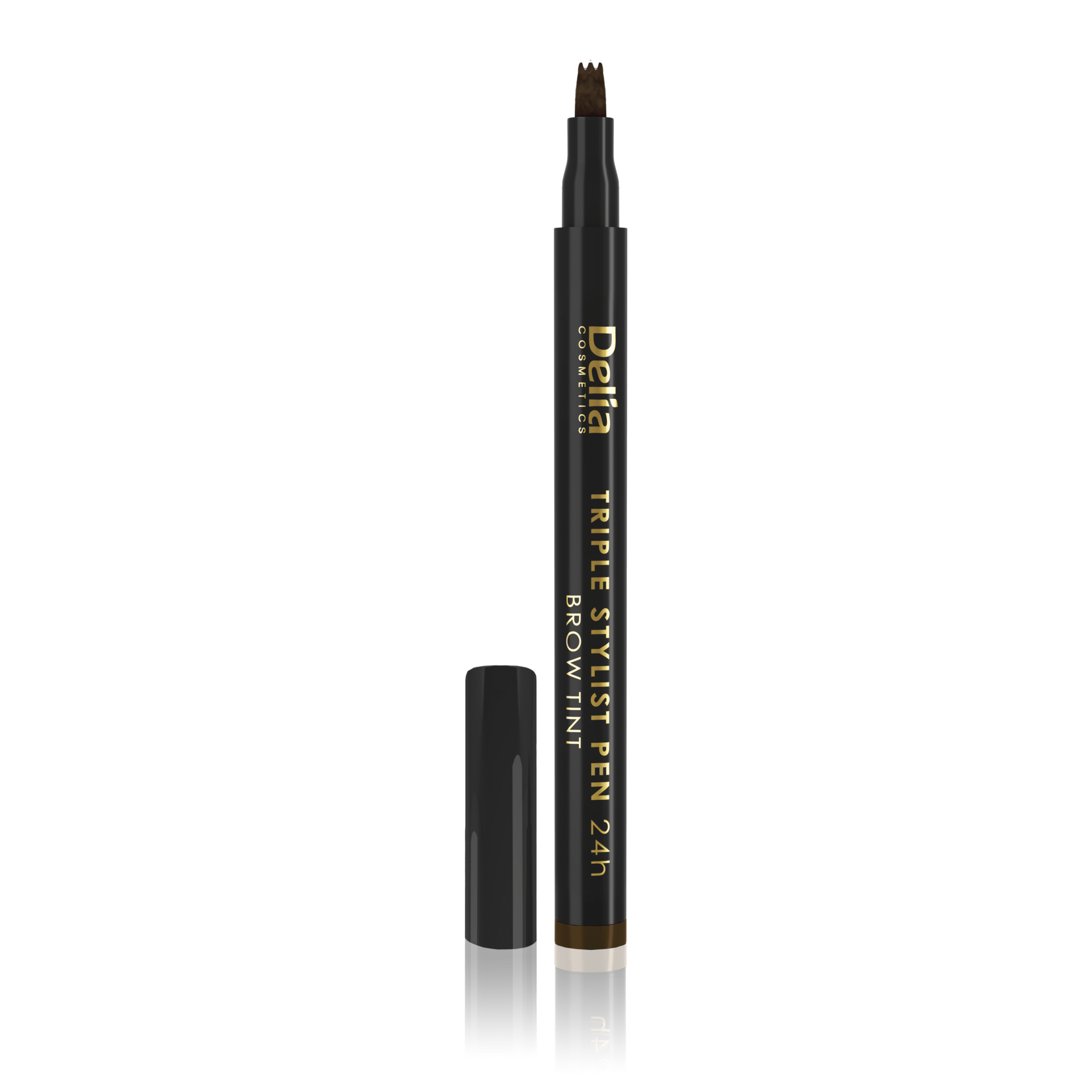 قلم الحواجب الثلاثي ذو تأثير طويل الأمد - Delia Cosmetics