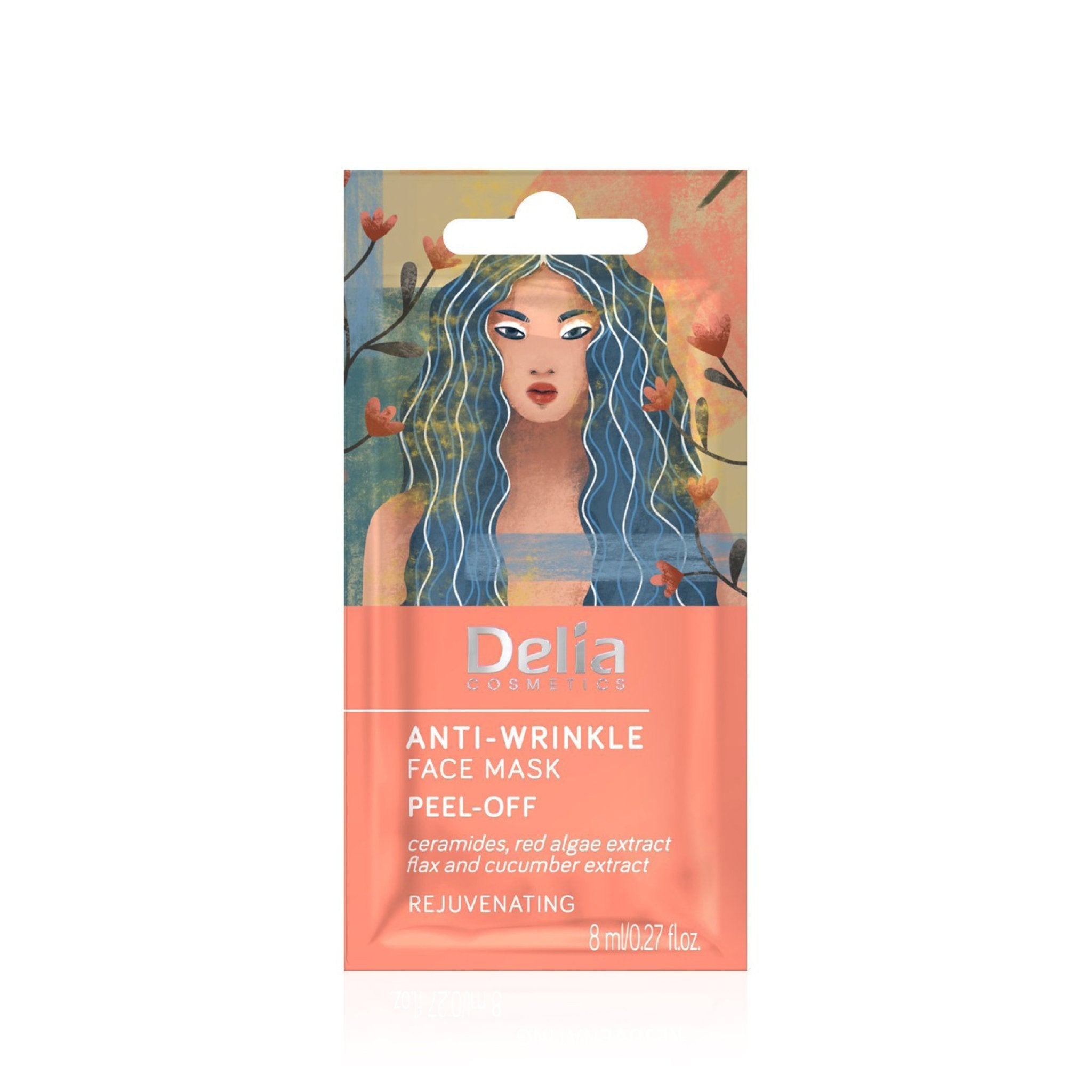 قناع وجه مقشر المضاد للتجاعيد 8 مل - Delia Cosmetics