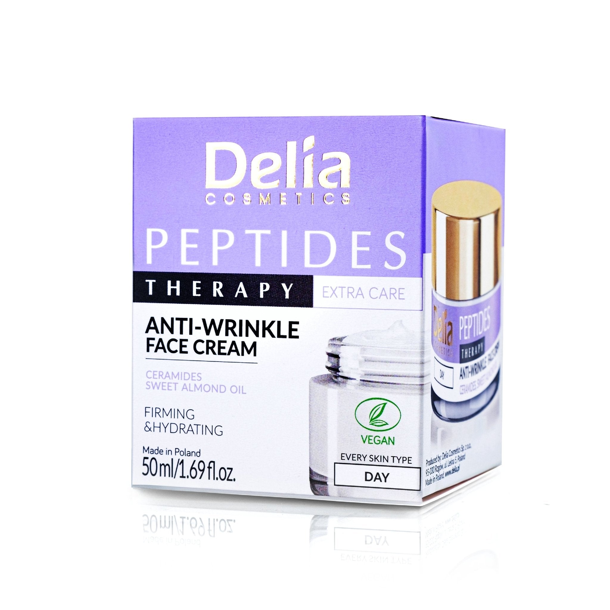 كريم الوجه الببتيدات المضاد للتجاعيد 50 مل - Delia Cosmetics