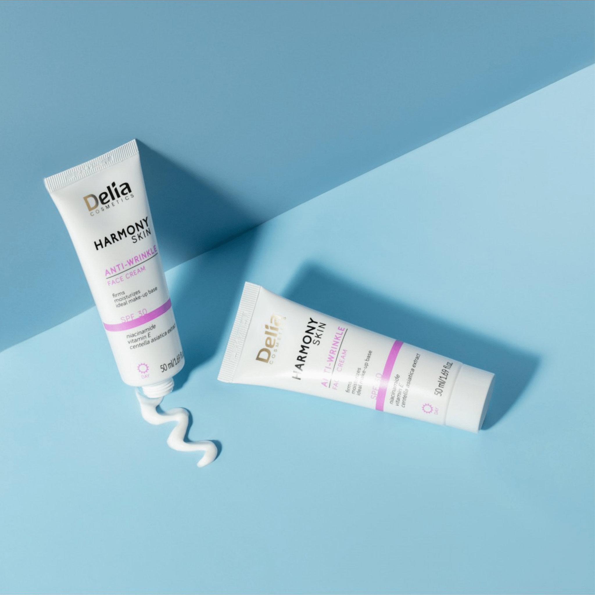 كريم الوجه المضاد للتجاعيد 50 مل Harmony Skin - Delia Cosmetics