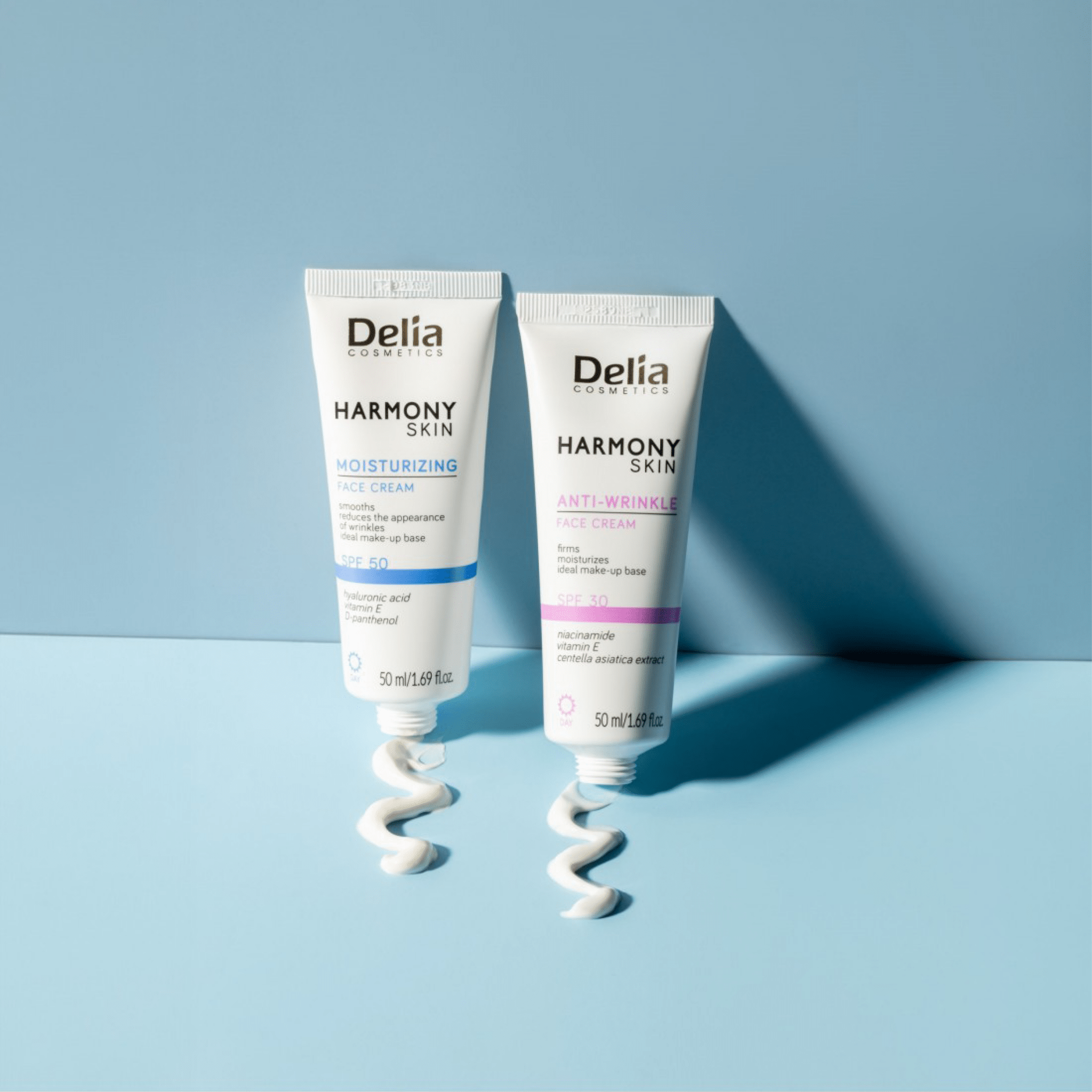 كريم الوجه المضاد للتجاعيد 50 مل Harmony Skin - Delia Cosmetics