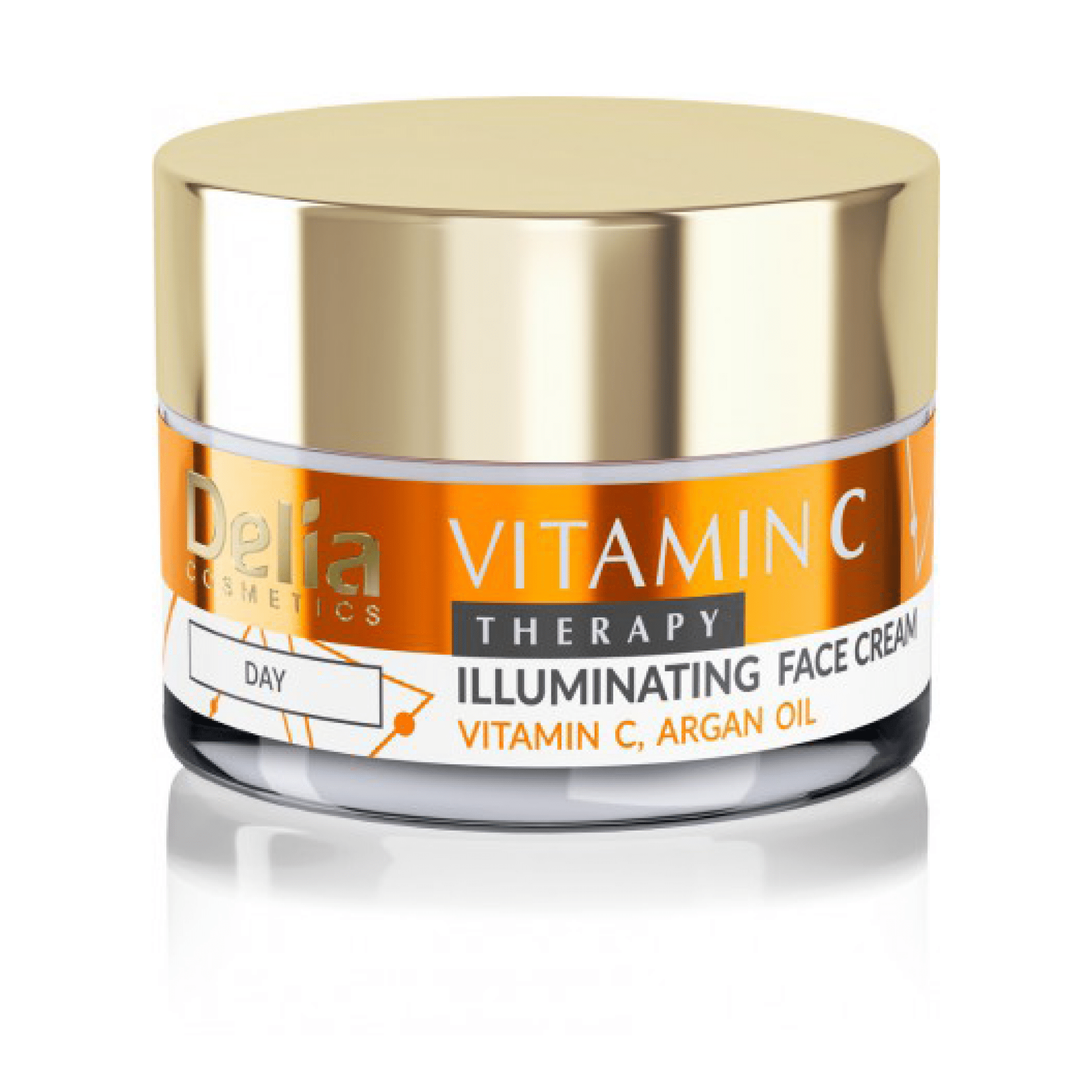 كريم الوجه المضيء العلاجي بفيتامين سي 50 مل Vitamin C Therapy - Delia Cosmetics