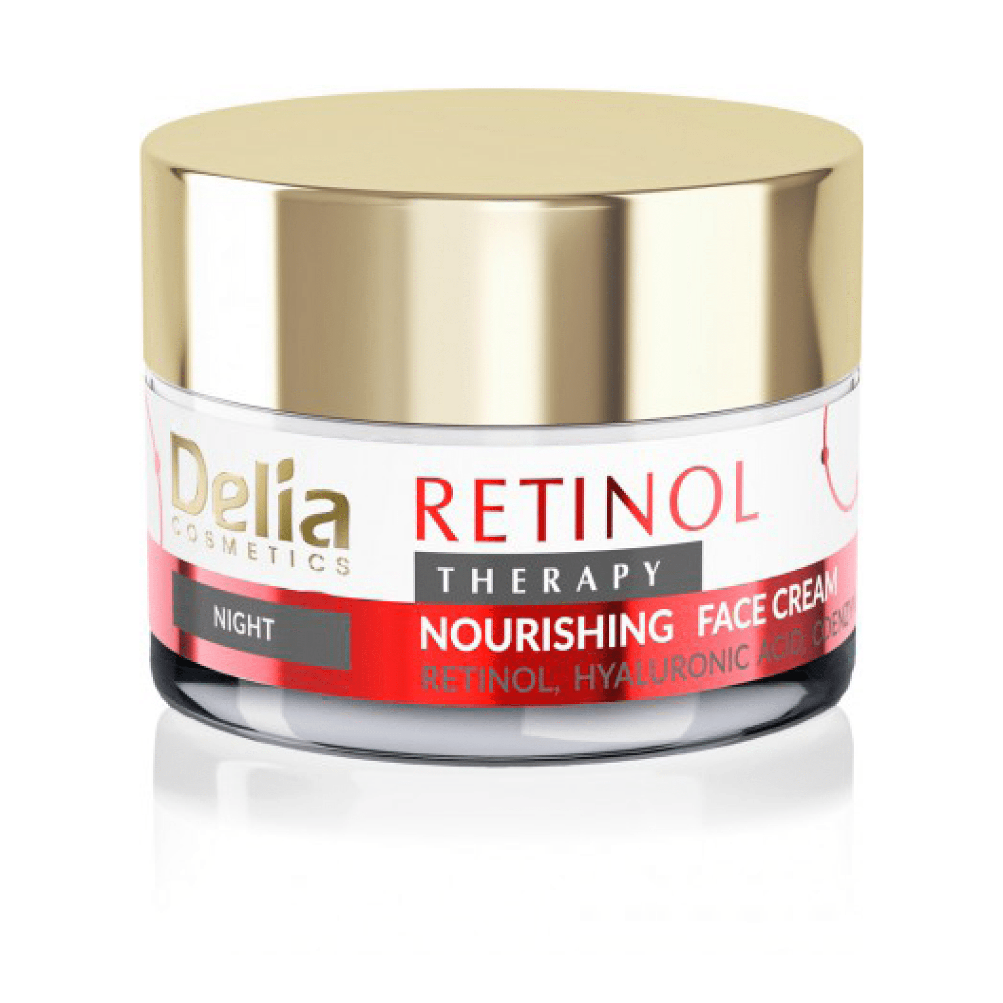كريم الريتينول الليلي المغذي لتجديد وشد البشرة 50مل - Delia Cosmetics