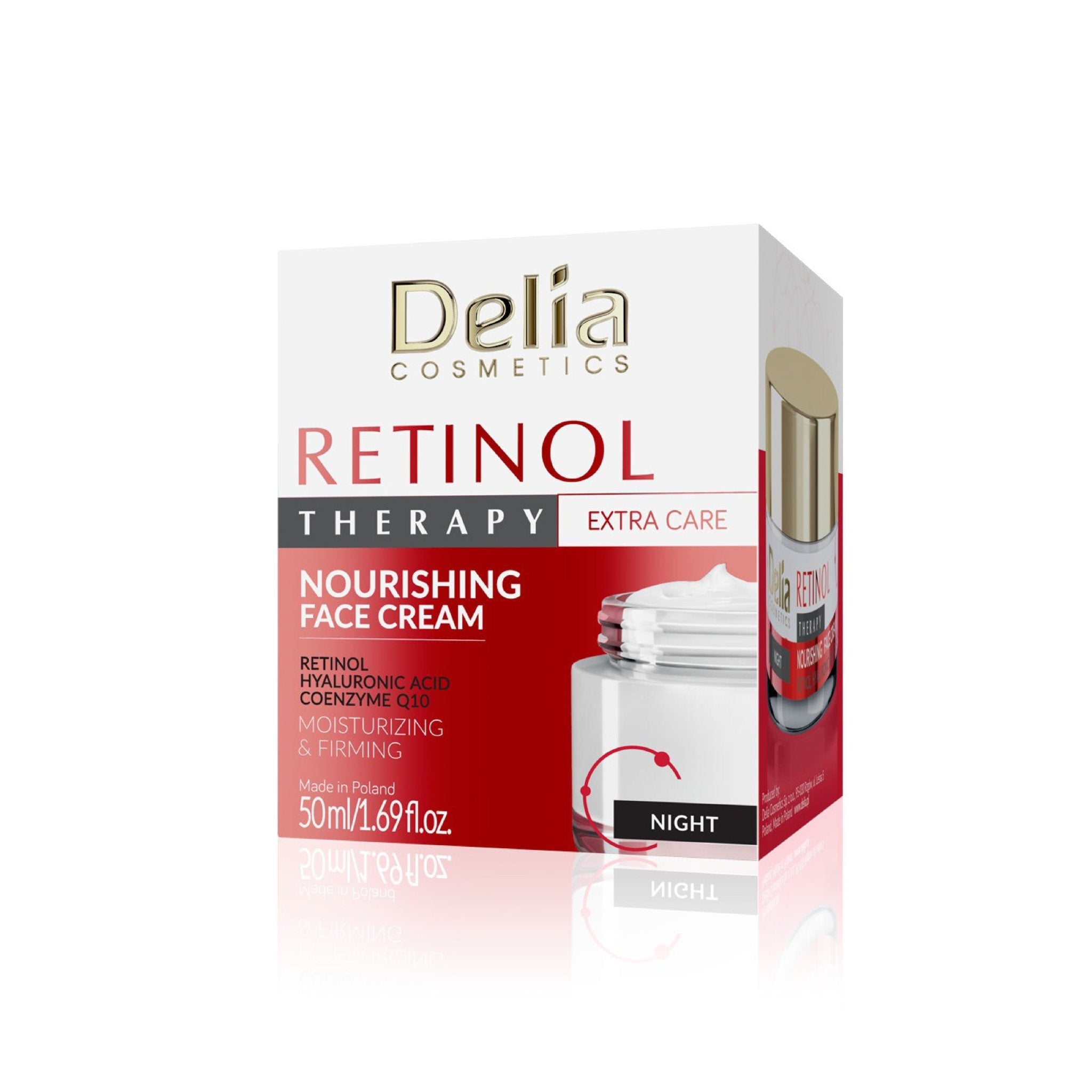 كريم الريتينول الليلي المغذي لتجديد وشد البشرة 50مل - Delia Cosmetics
