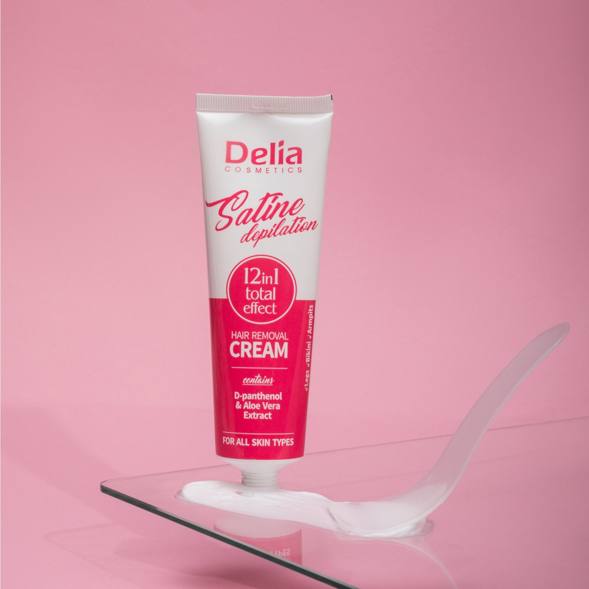كريم إزالة الشعر لجميع أنواع البشرة 12 في 1 تأثير إجمالي 100 مل - Delia Cosmetics