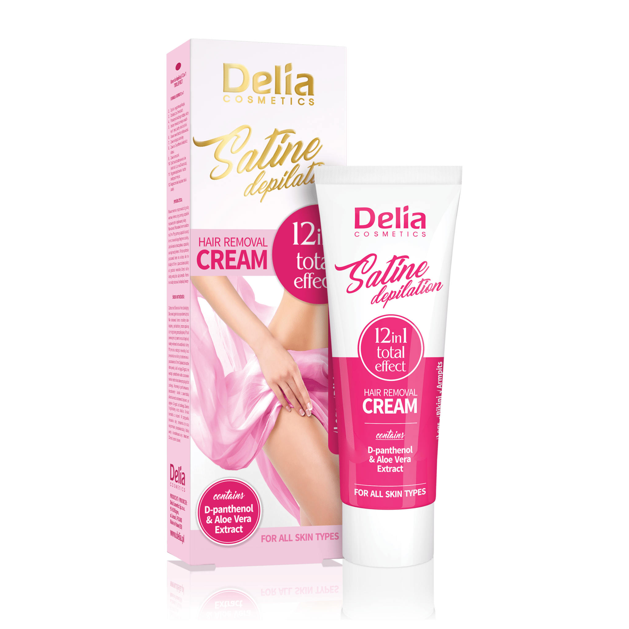 كريم إزالة الشعر لجميع أنواع البشرة 12 في 1 تأثير إجمالي 100 مل - Delia Cosmetics