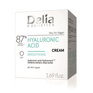 كريم تنعيم الوجه بحمض الهيالورونيك 87% 50 مل - Delia Cosmetics