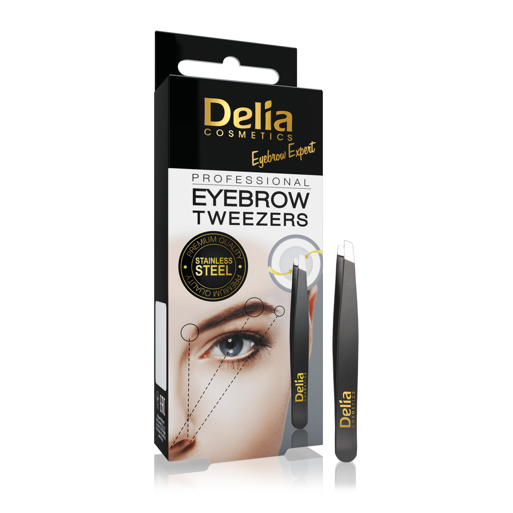ملقط حواجب - Delia Cosmetics