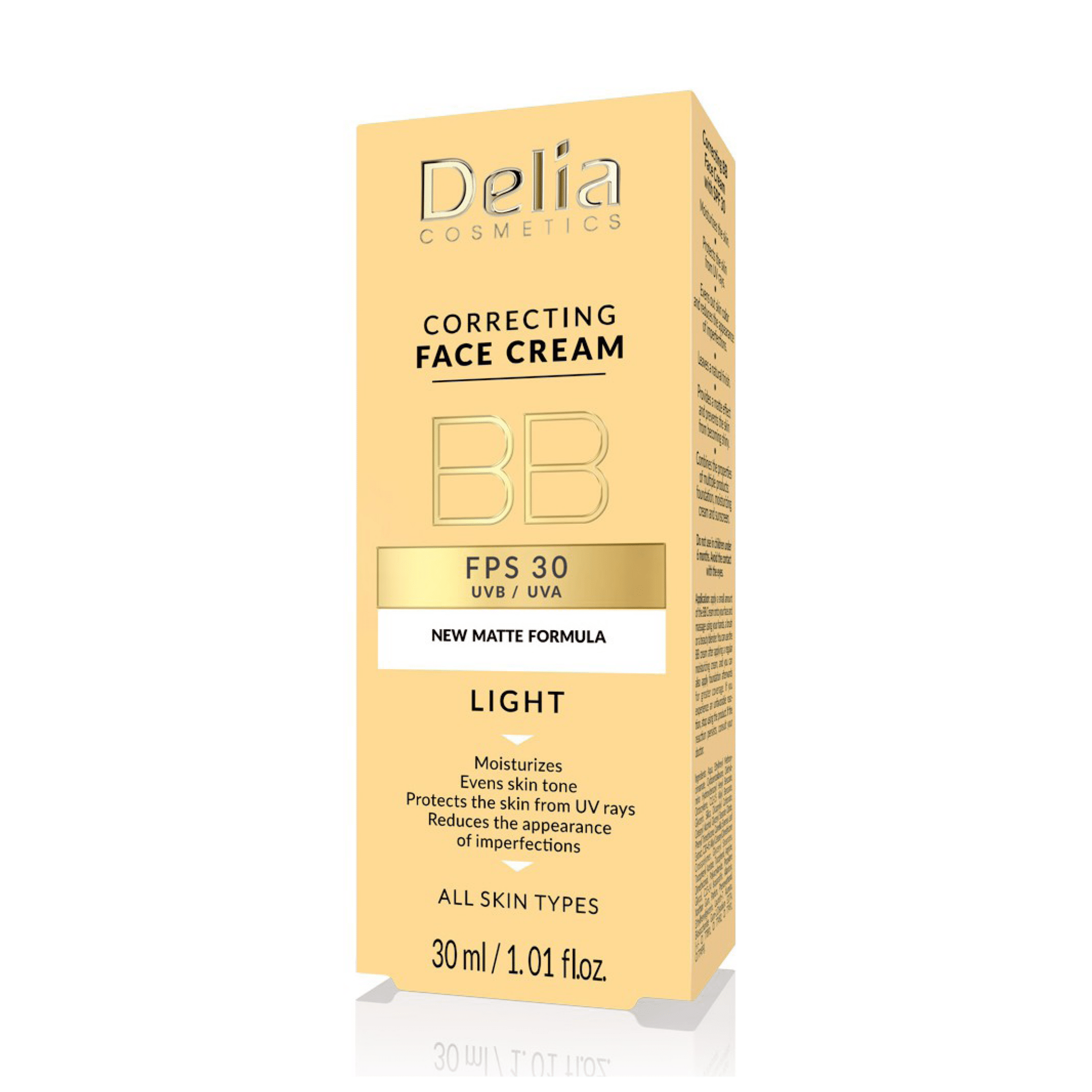 Perfect BB كريم تصحيح للوجه بعامل حماية من الشمس SPF30 30 مل - Delia Cosmetics