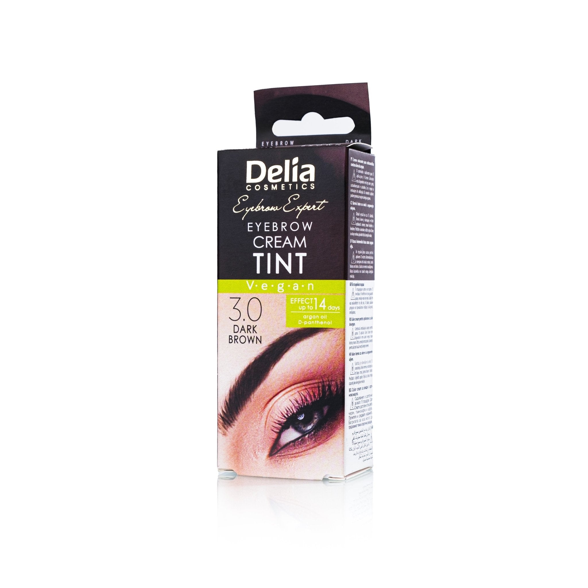 صبغة حواجب كريمي تأثير 14 يوم بزيت الأرجان 15 مل - Delia Cosmetics