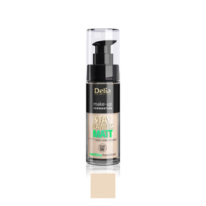 SKIN DEFINED MATT فاونديشن مزيل للمعان البشرة 30 مل - Delia Cosmetics