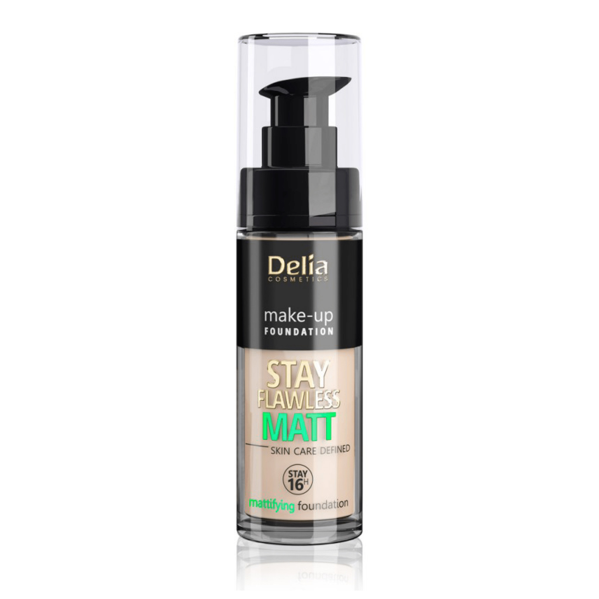SKIN DEFINED MATT فاونديشن مزيل للمعان البشرة 30 مل - Delia Cosmetics