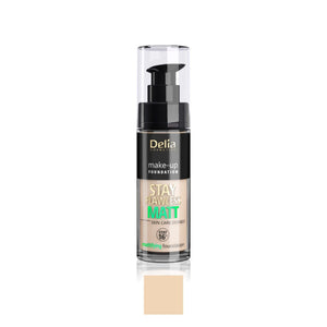 SKIN DEFINED MATT فاونديشن مزيل للمعان البشرة 30 مل - Delia Cosmetics
