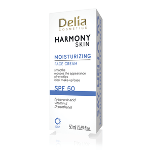 SPF50 ترطيب الوجه 50 مل كريم Harmony Skin - Delia Cosmetics