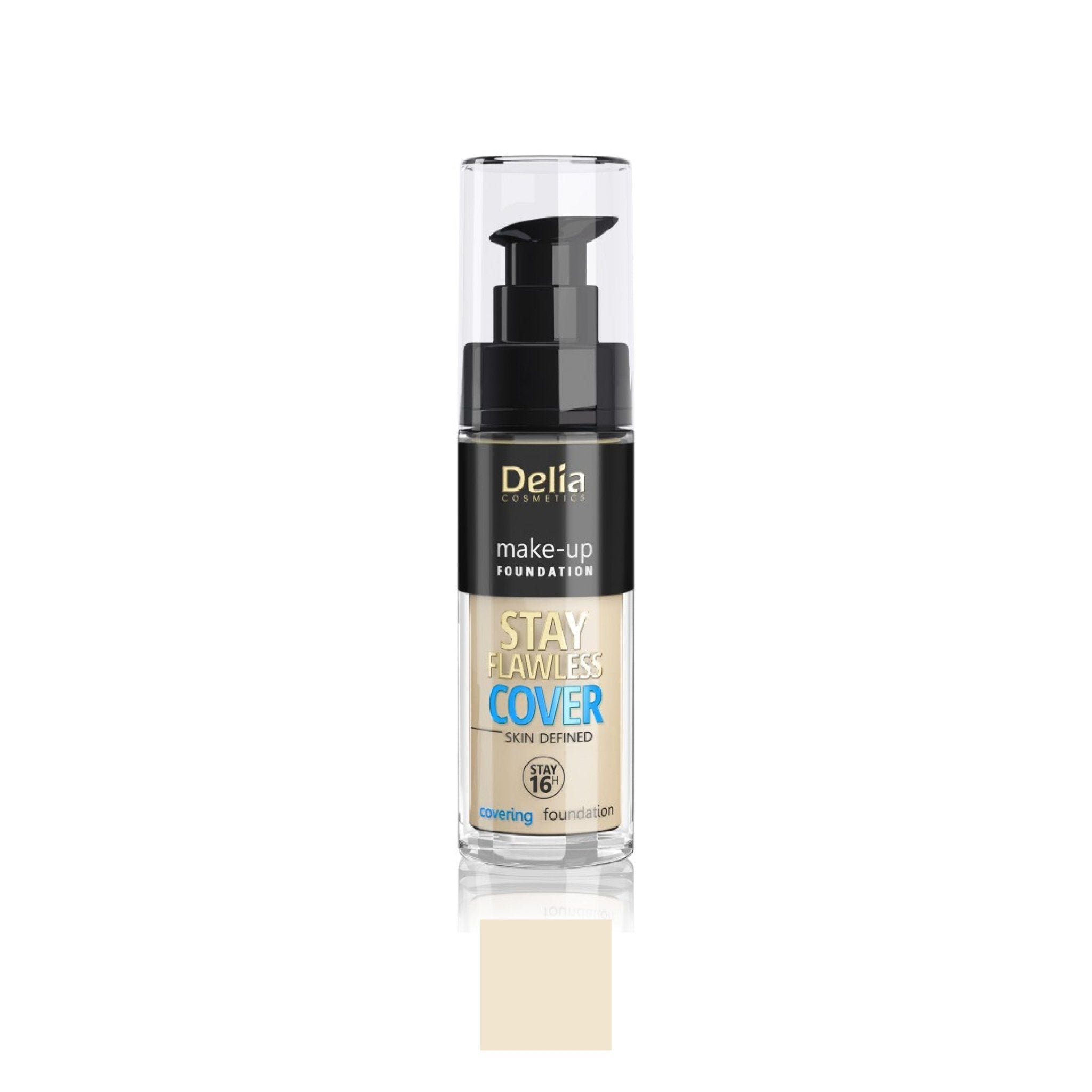 STAY FLAWLESS COVER فاونديشن مع تغطية كاملة طبيعي 30مل - Delia Cosmetics