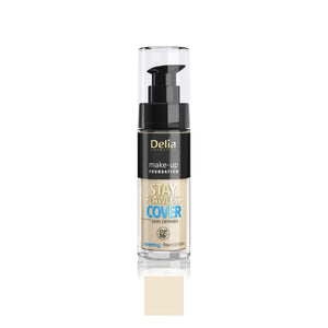 STAY FLAWLESS COVER فاونديشن مع تغطية كاملة طبيعي 30مل - Delia Cosmetics