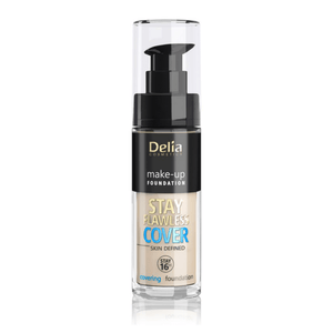STAY FLAWLESS COVER فاونديشن مع تغطية كاملة طبيعي 30مل - Delia Cosmetics