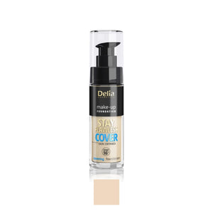 STAY FLAWLESS COVER فاونديشن مع تغطية كاملة طبيعي 30مل - Delia Cosmetics