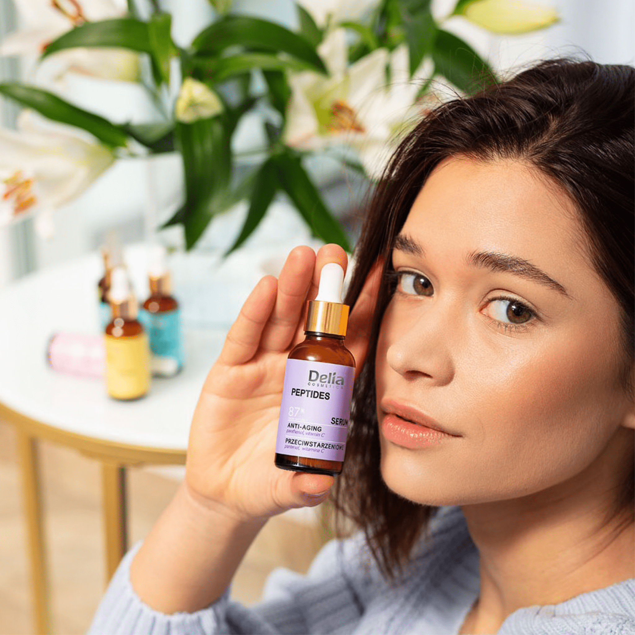 سيروم الببتيدات 87% مضاد لشيخوخة الوجه والرقبة 30 مل - Delia Cosmetics