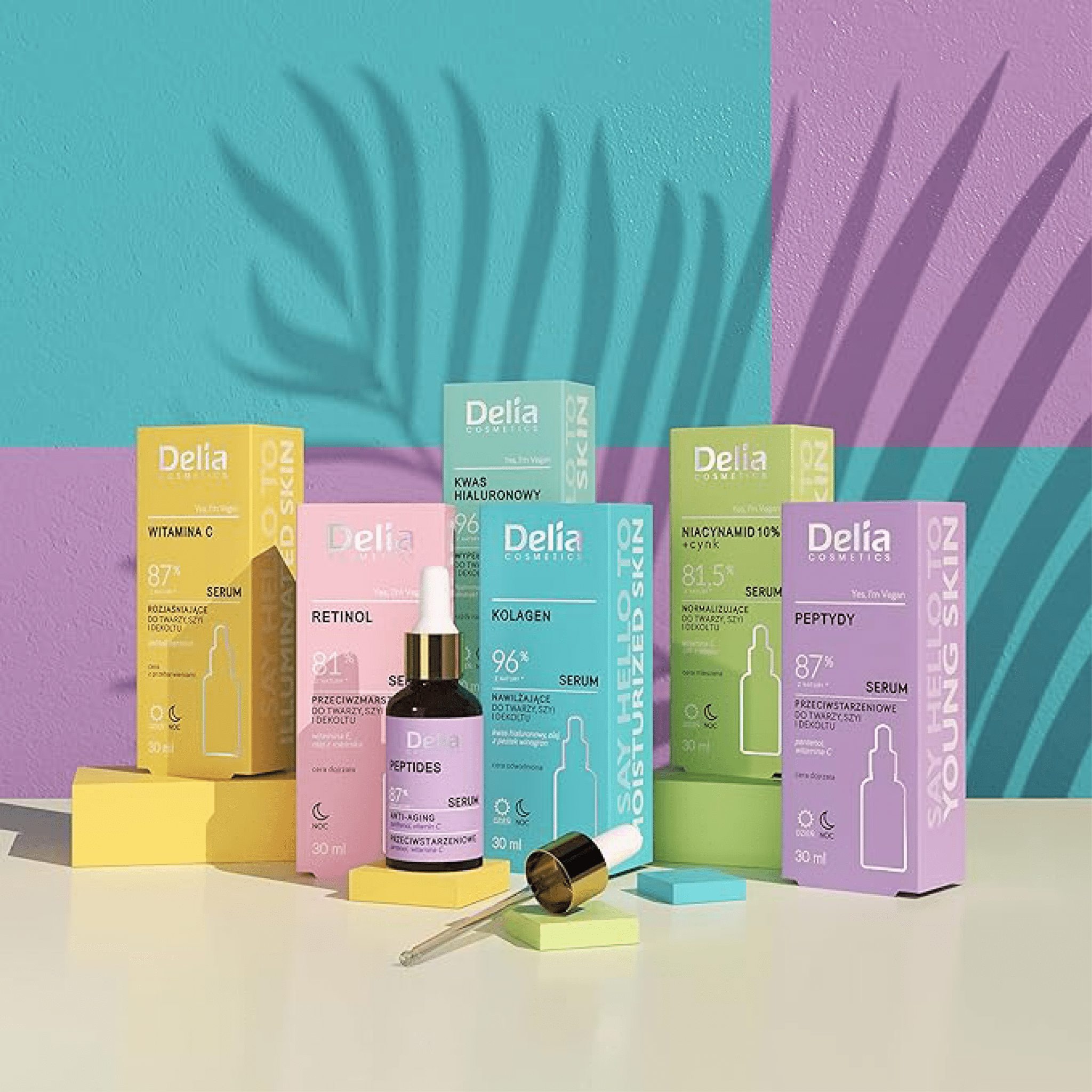 سيروم الببتيدات 87% مضاد لشيخوخة الوجه والرقبة 30 مل - Delia Cosmetics