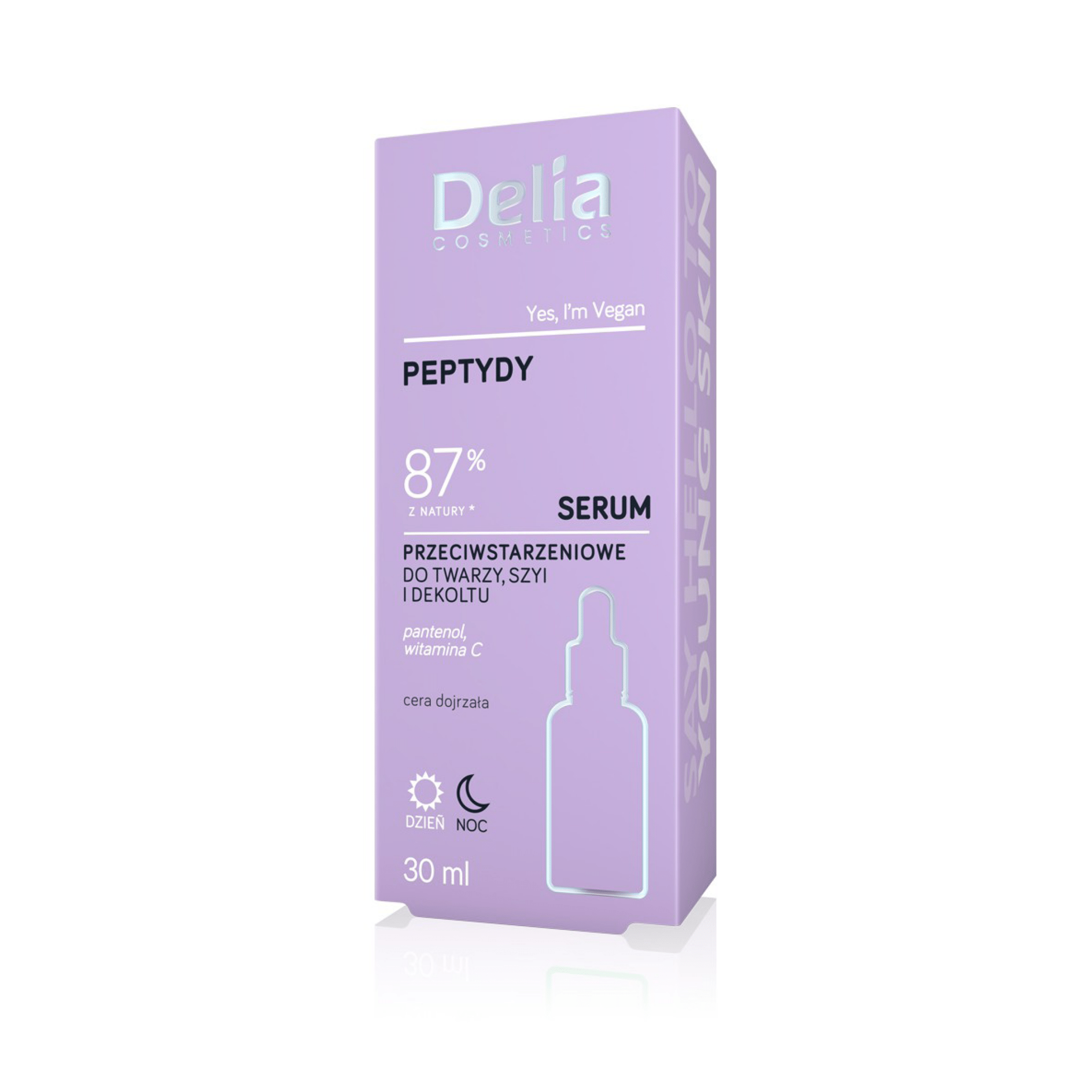 سيروم الببتيدات 87% مضاد لشيخوخة الوجه والرقبة 30 مل - Delia Cosmetics