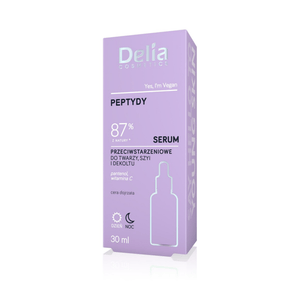 سيروم الببتيدات 87% مضاد لشيخوخة الوجه والرقبة 30 مل - Delia Cosmetics