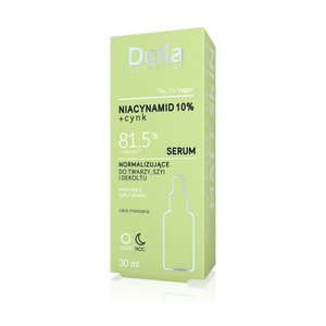 سيروم الوجه والرقبة بنياسيناميد 10% + الزنك 81.5% 30 مل - Delia Cosmetics