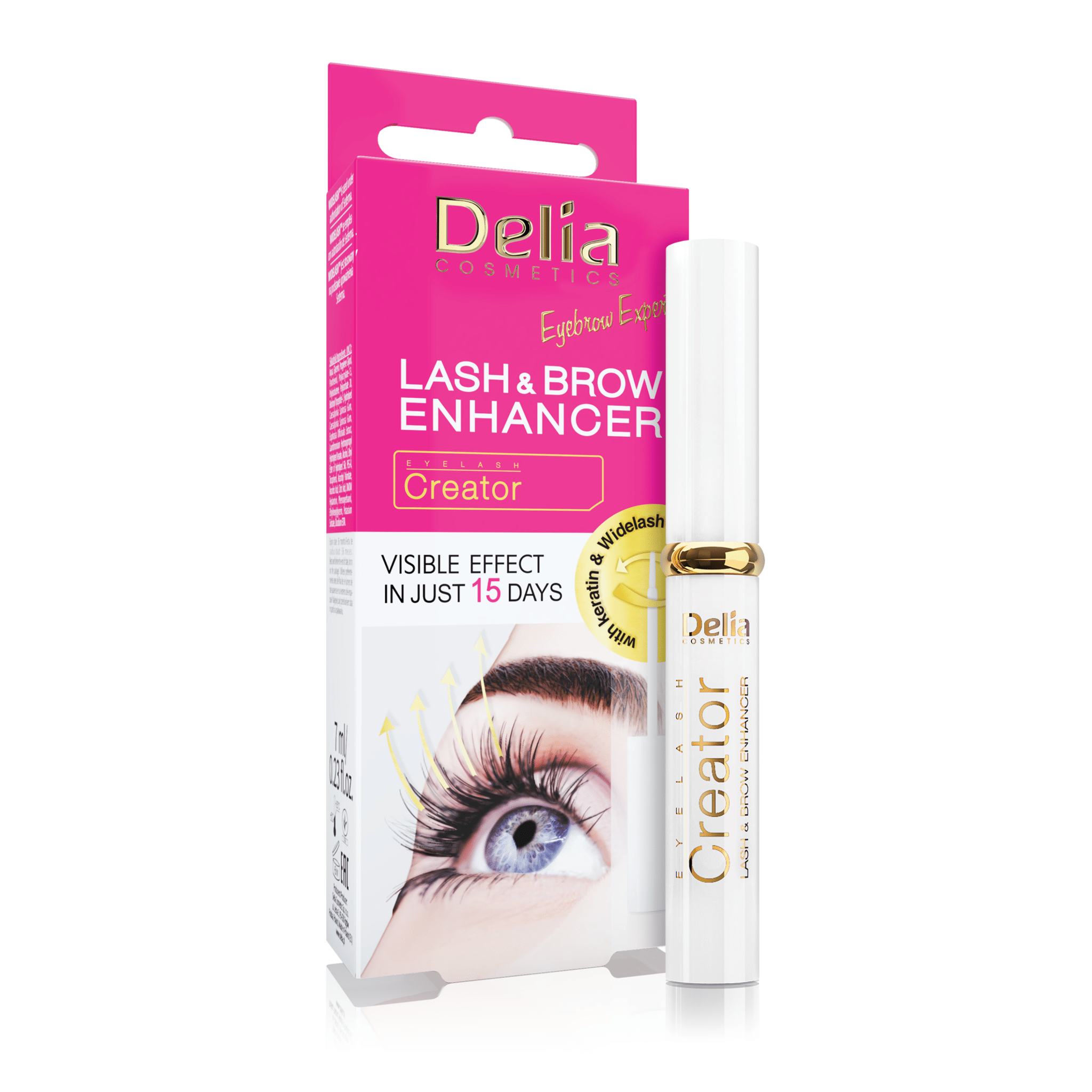 سيروم نمو الحواجب والرموش 7مل - Delia Cosmetics