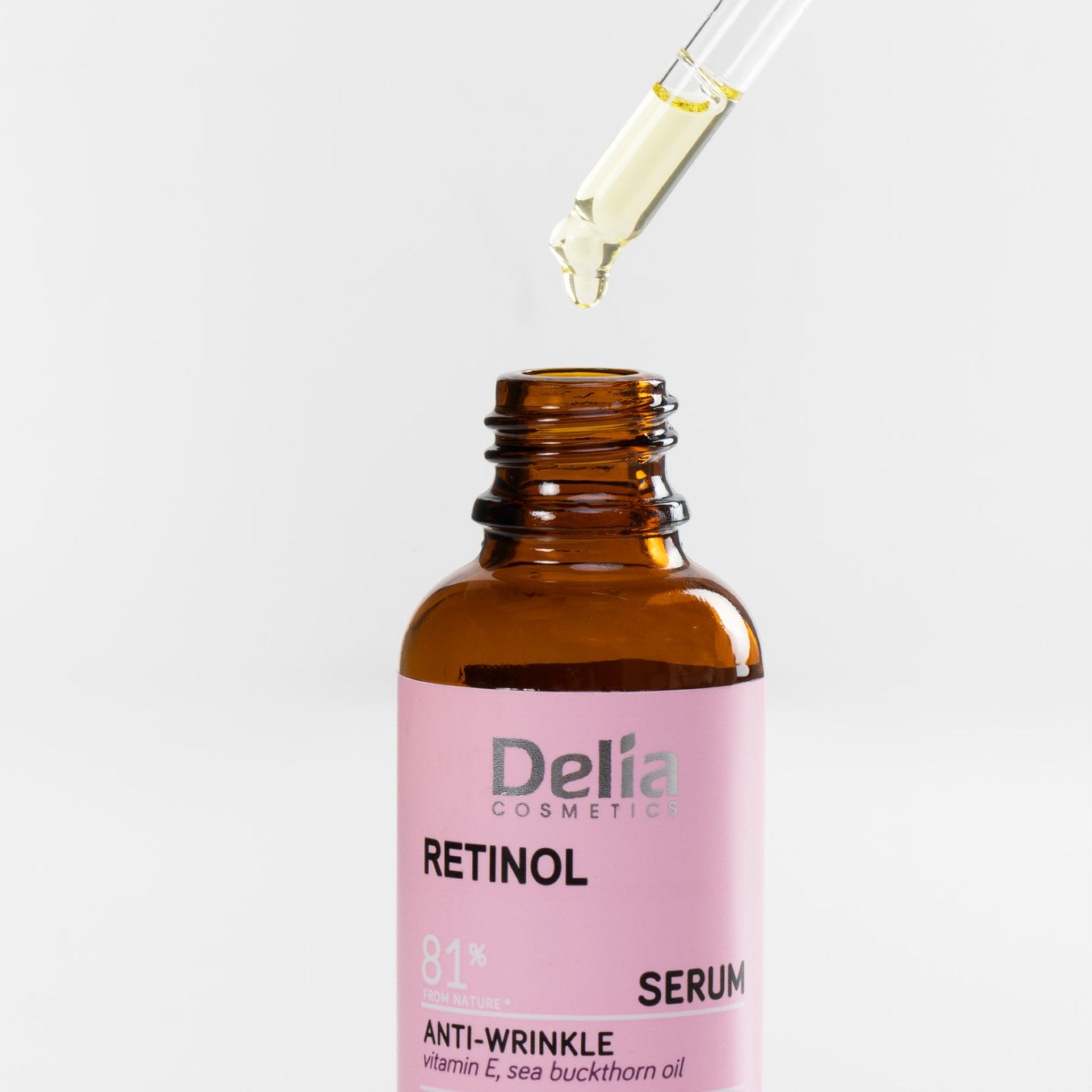 سيروم ريتينول 81% مضاد لتجاعيد الوجه والرقبة 30 مل - Delia Cosmetics